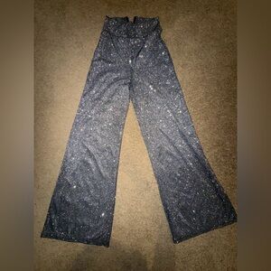 Sparkly Wide-Leg Pants